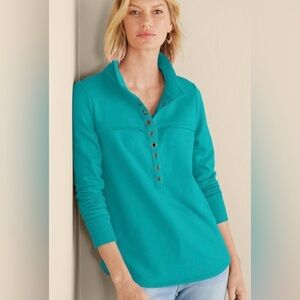 🐬Soft Surroundings Turquoise Sweatshirt🐬